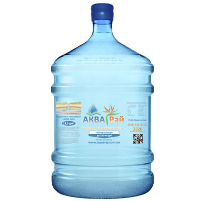 Вода бутилированная «АКВА Рай» 18,9 л.