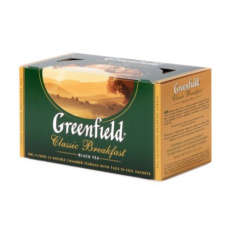 Чай «Greenfield» Classic Breakfast 25 пак., пакетированный, черный